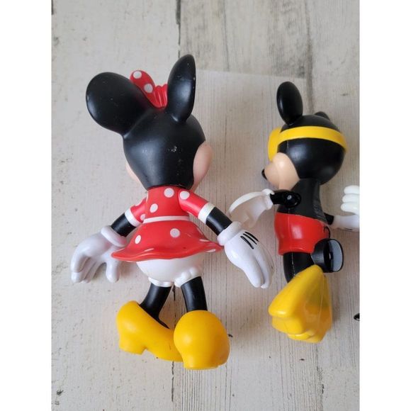 Disney Mickey Minnie Mouse swimming playset toy figure couple swimsuit - Picture 12 of 16